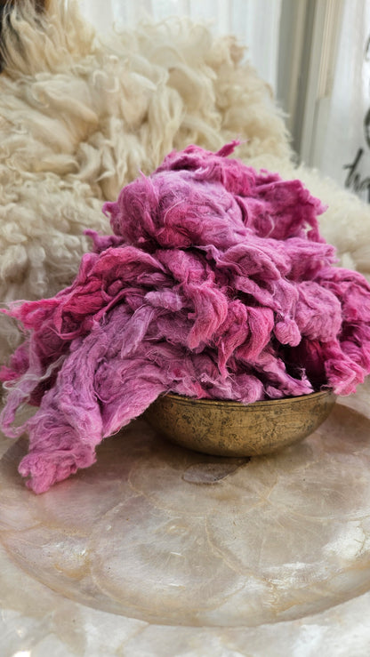 MILKWEED Dyed Recycled Cotton Noil - 2.5 ounces