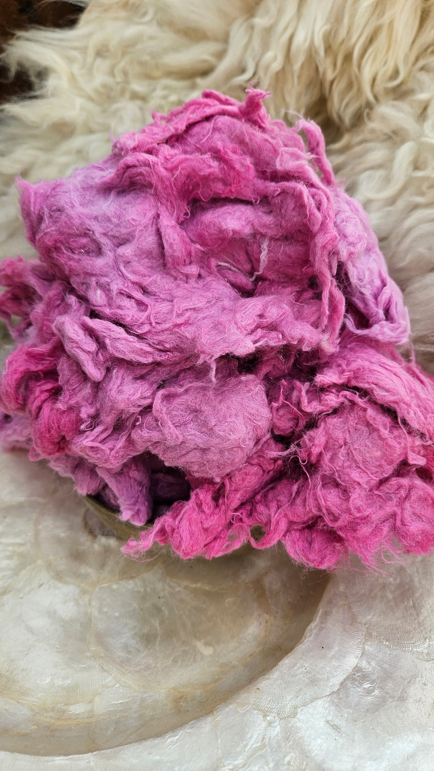 MILKWEED Dyed Recycled Cotton Noil - 2.5 ounces