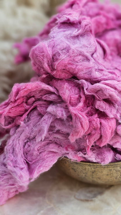 MILKWEED Dyed Recycled Cotton Noil - 2.5 ounces