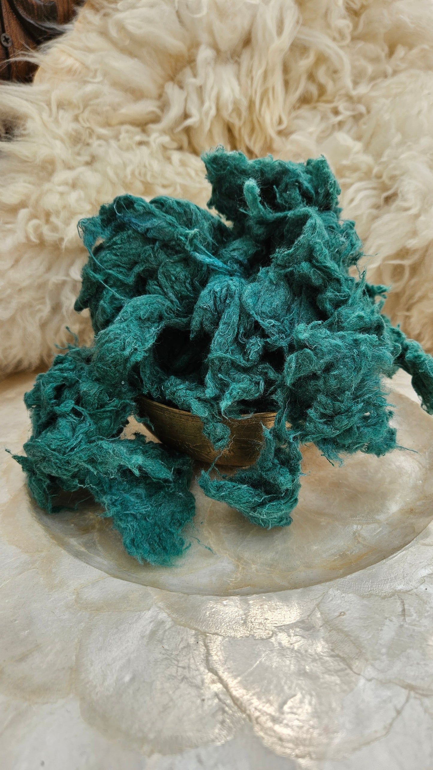 TRILLIUM Dyed Recycled Cotton Noil - 2.5 ounces