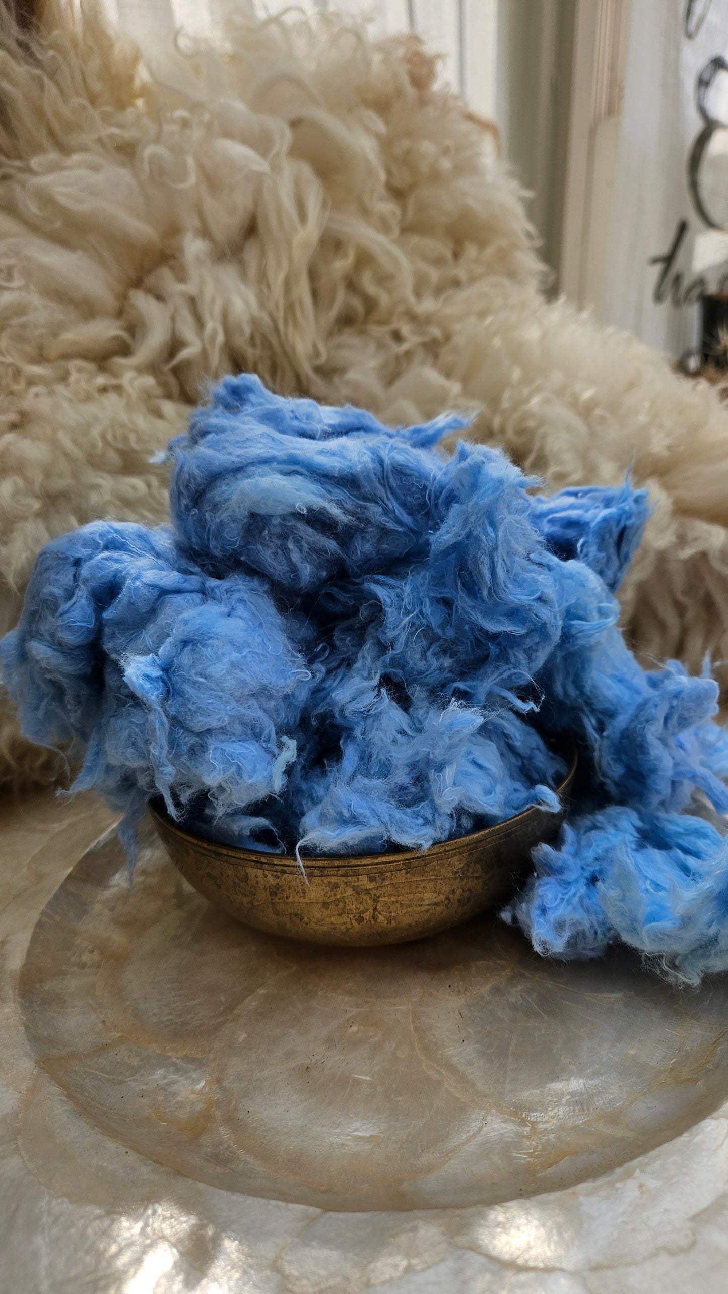 COLUMBINE Dyed Recycled Cotton Noil - 2.5 ounces