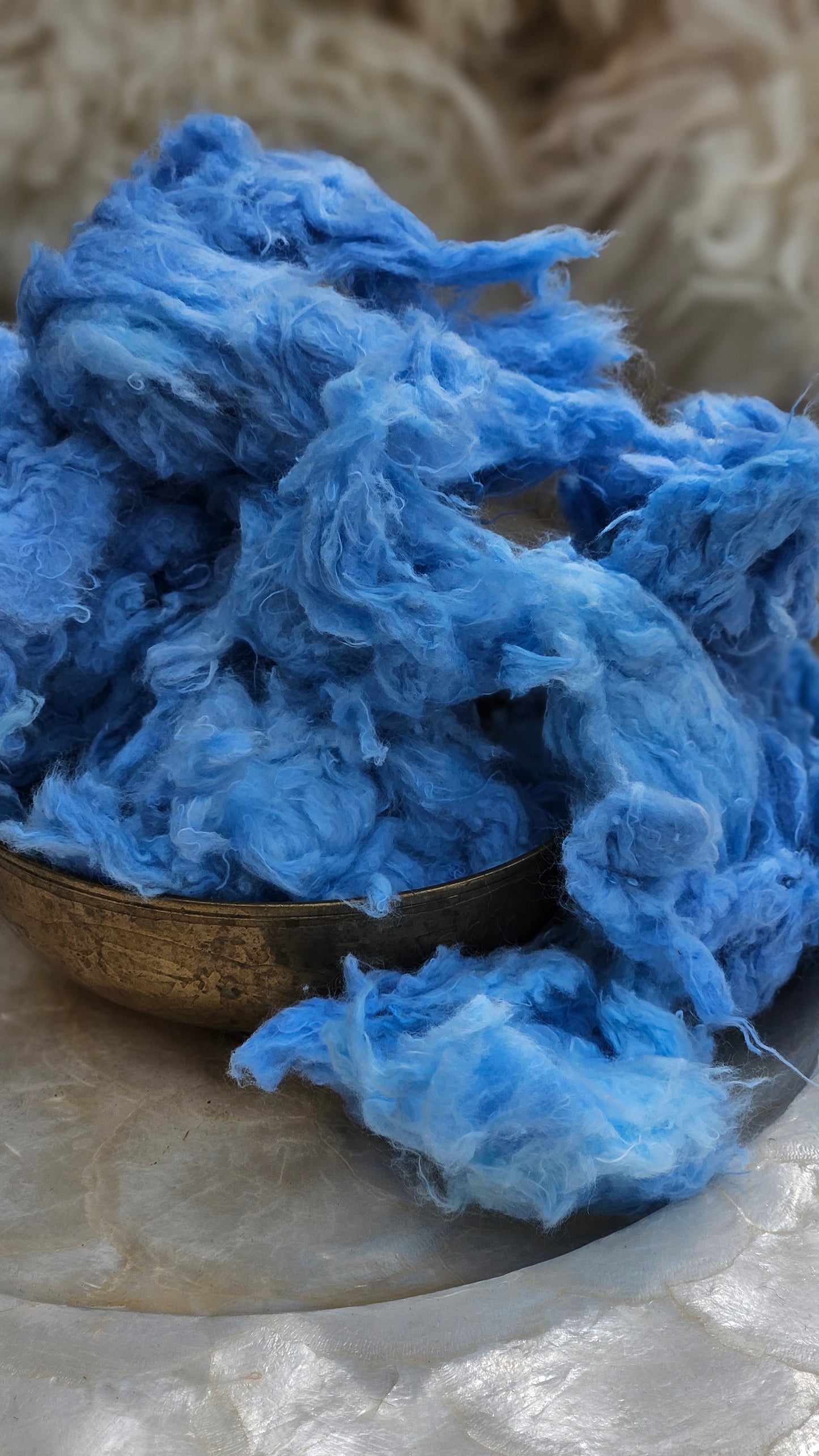 COLUMBINE Dyed Recycled Cotton Noil - 2.5 ounces