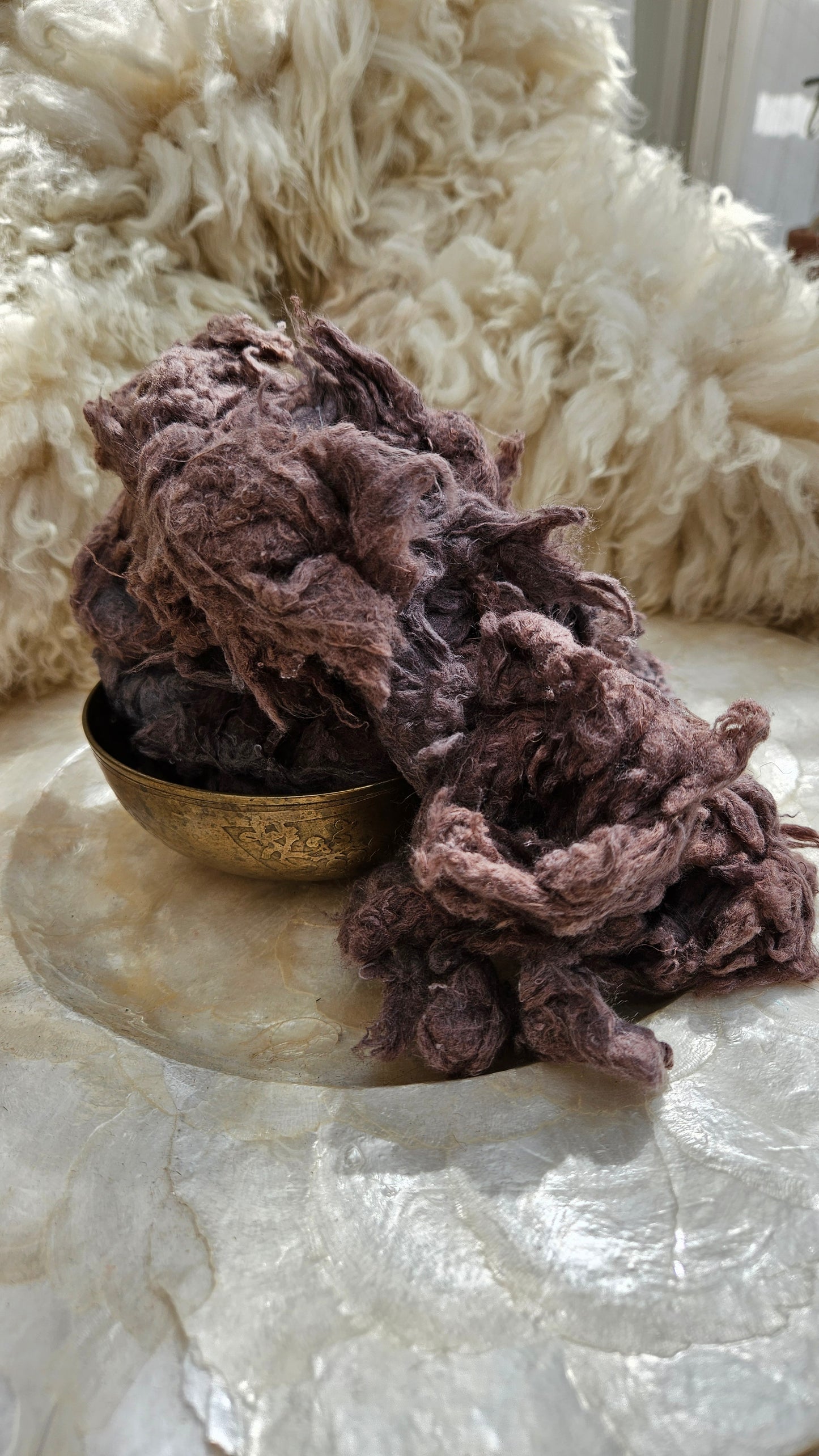 RYE Dyed Recycled Cotton Noil - 2.5 ounces