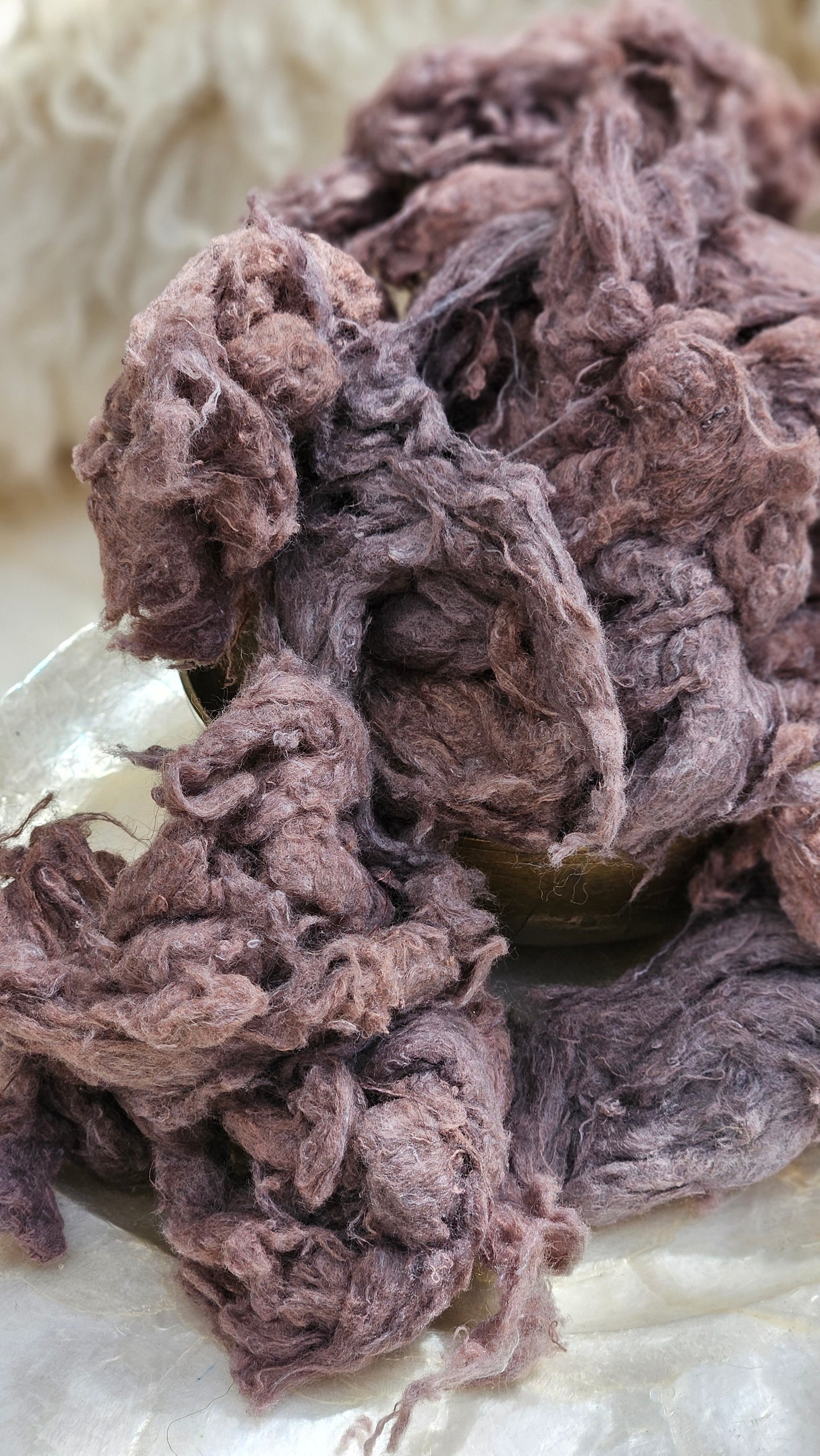 RYE Dyed Recycled Cotton Noil - 2.5 ounces