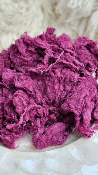 SUMAC Dyed Recycled Cotton Noil - 2.5 ounces