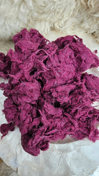 SUMAC Dyed Recycled Cotton Noil - 2.5 ounces