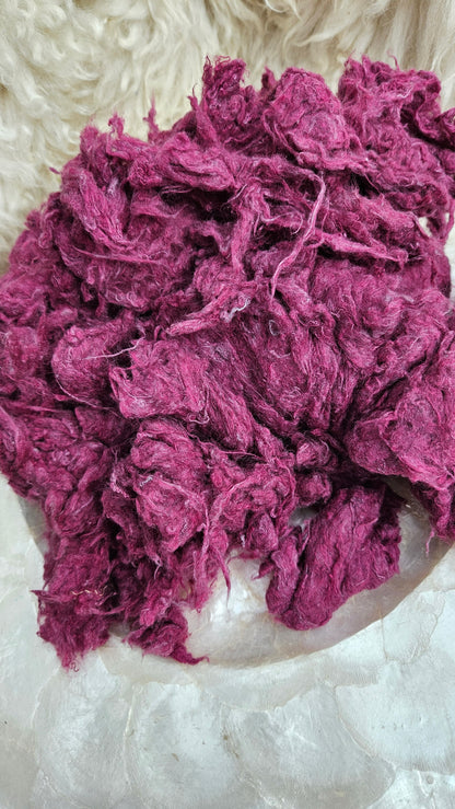 SUMAC Dyed Recycled Cotton Noil - 2.5 ounces