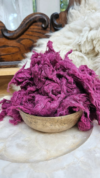 SUMAC Dyed Recycled Cotton Noil - 2.5 ounces