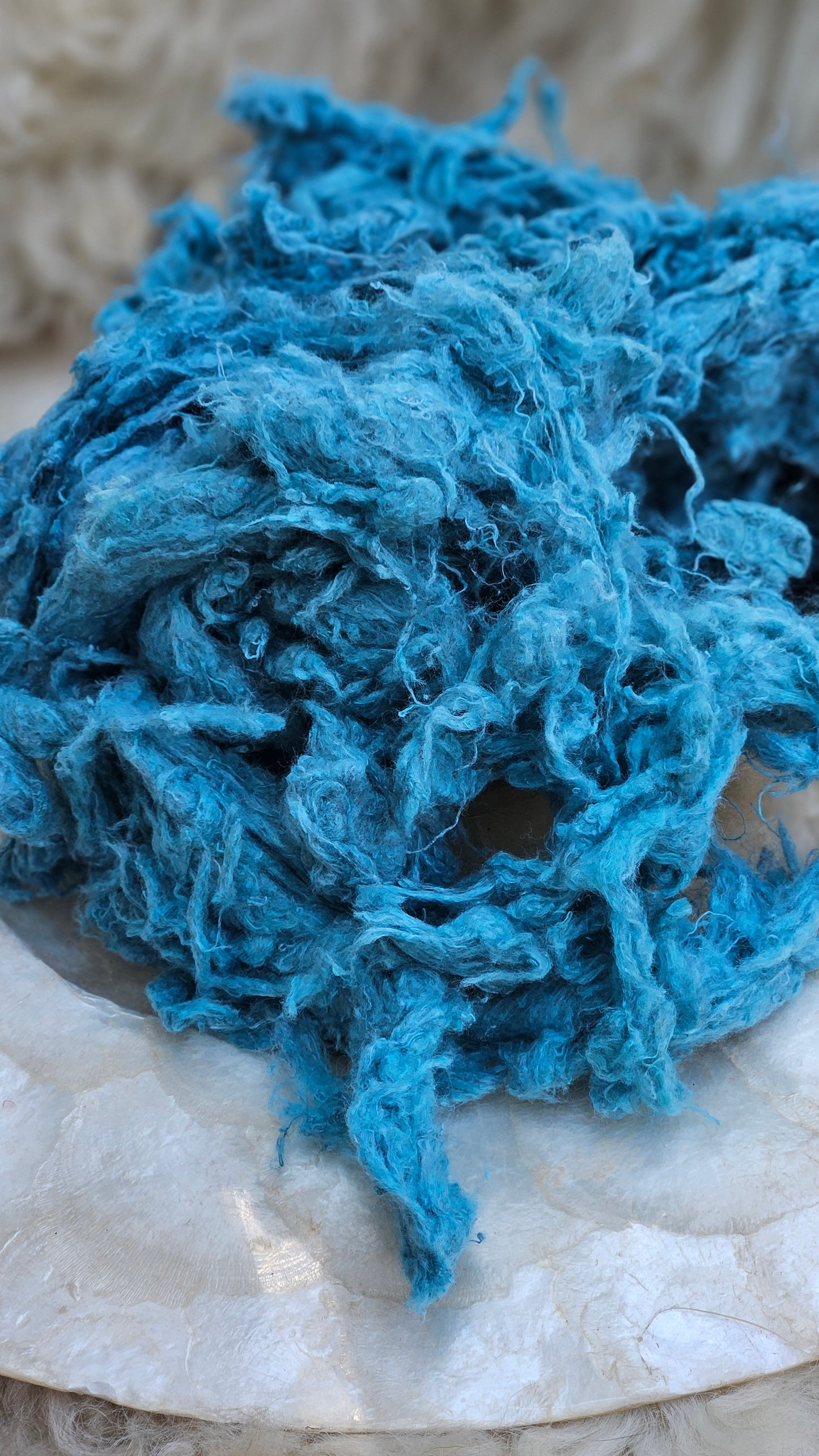 CHIA Dyed Recycled Cotton Noil - 2.5 ounces