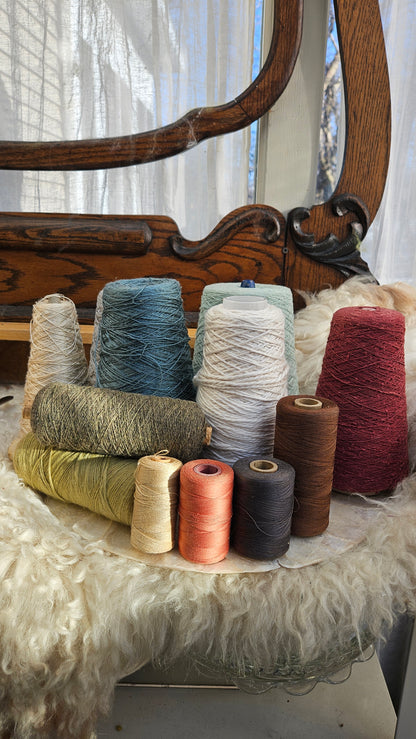 5+ Pounds of Yarn Cones - Botticelli Lot 02