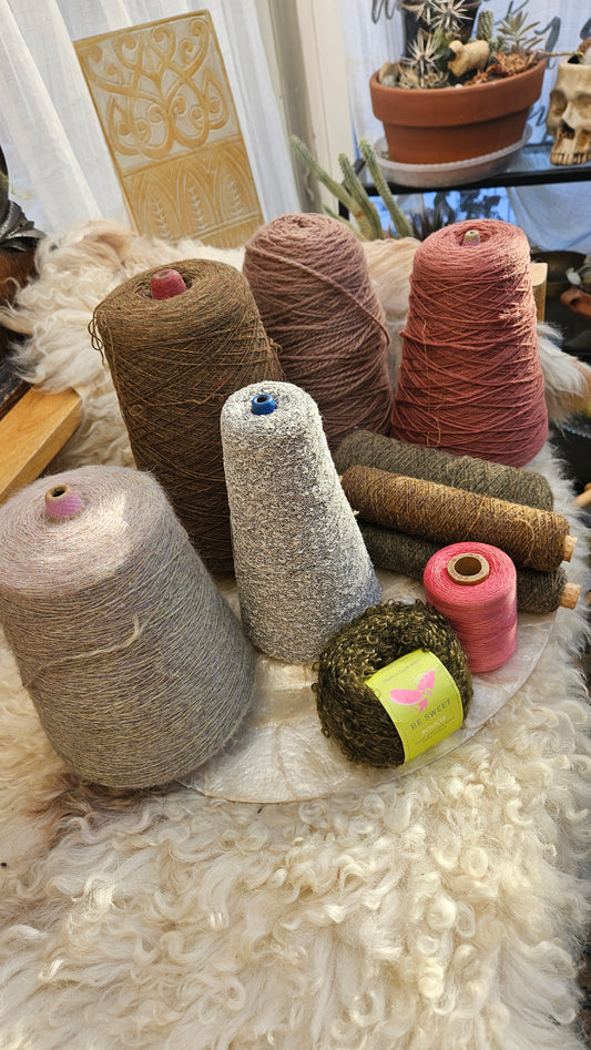 4.5+ Pounds of Yarn Cones - Degas Lot 02