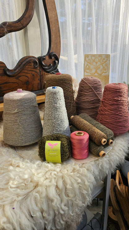 4.5+ Pounds of Yarn Cones - Degas Lot 02