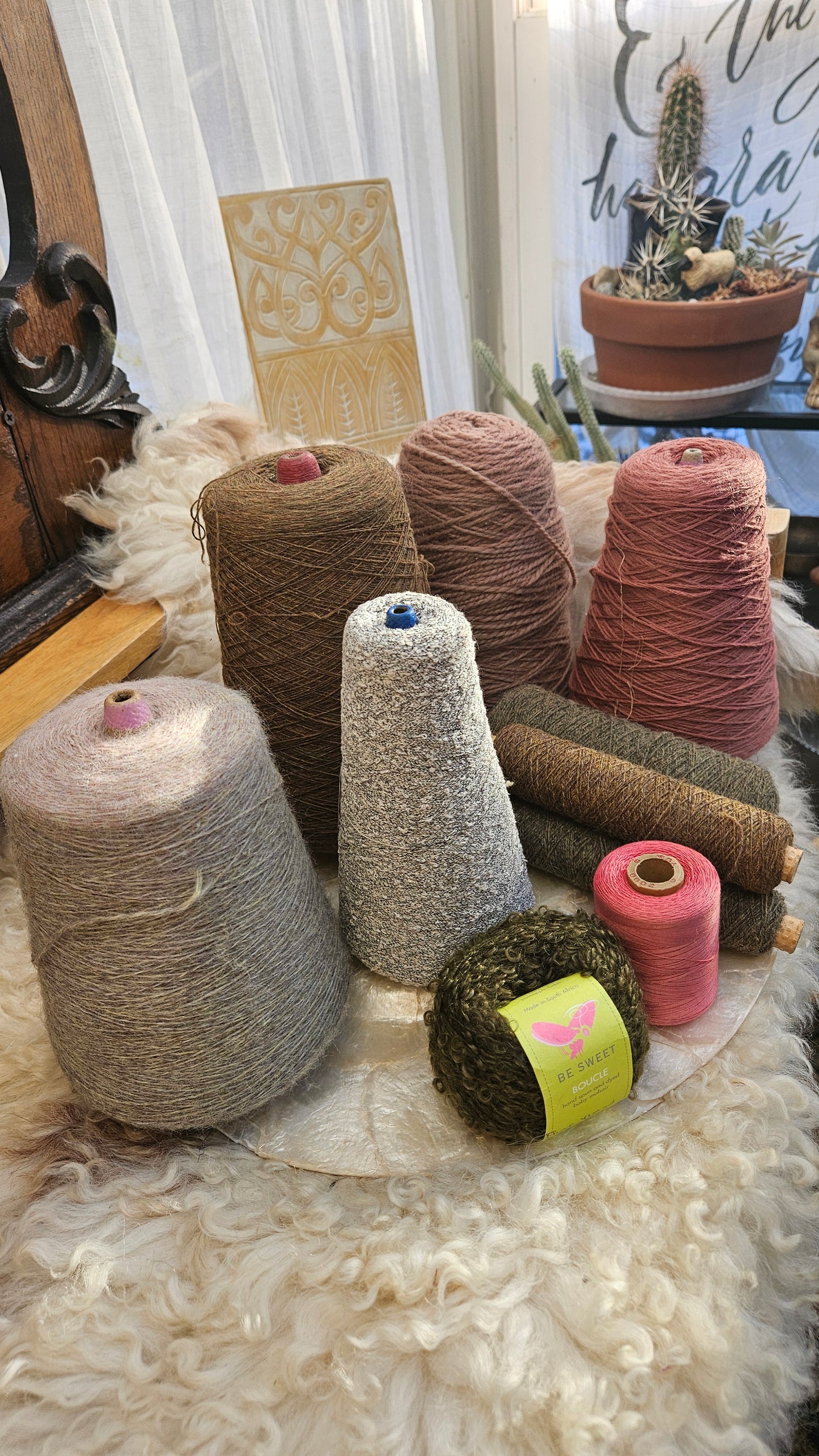 4.5+ Pounds of Yarn Cones - Degas Lot 02