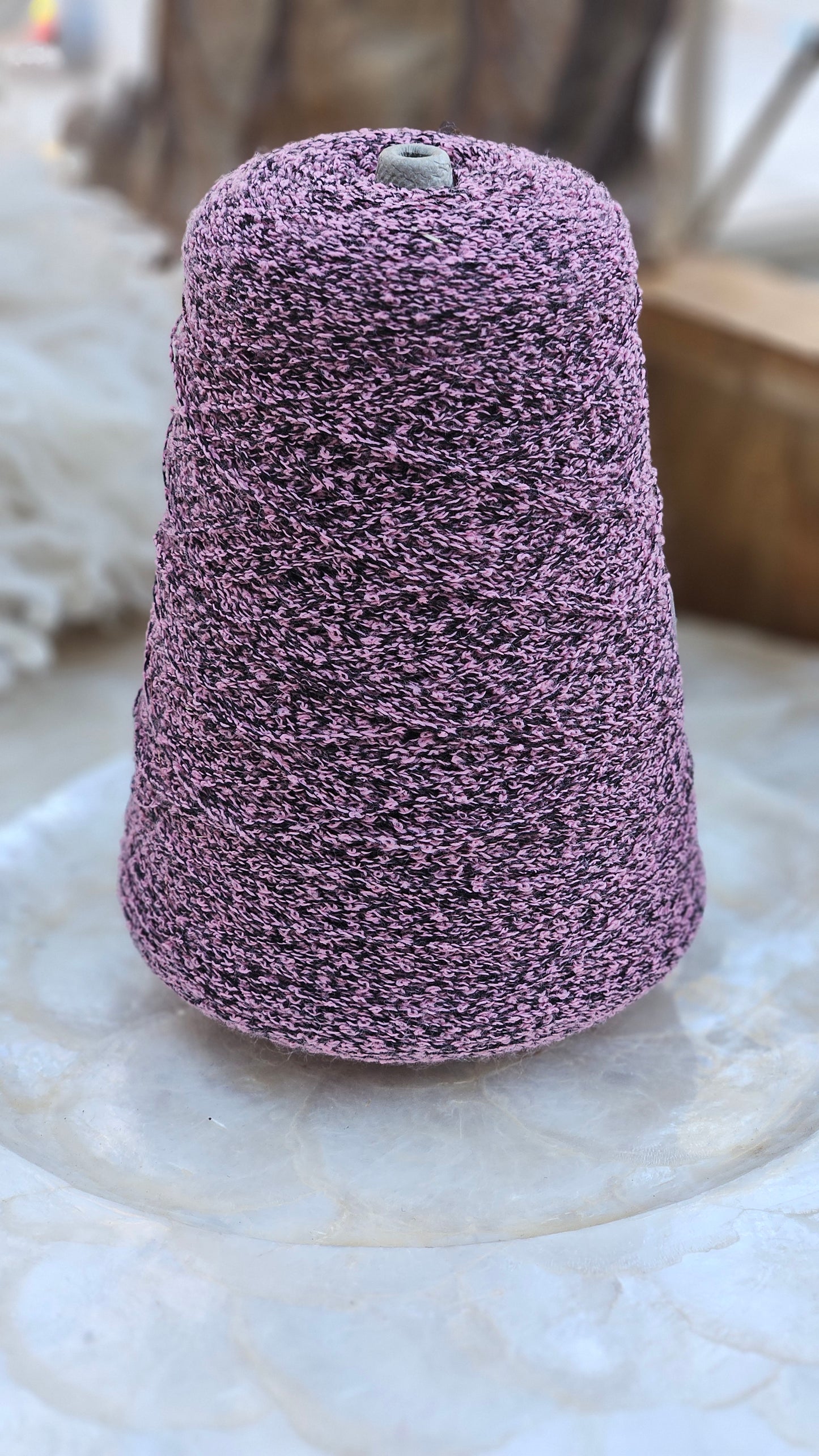 Vintage Punk Pink Cotton Thread Cone - 13 ounces