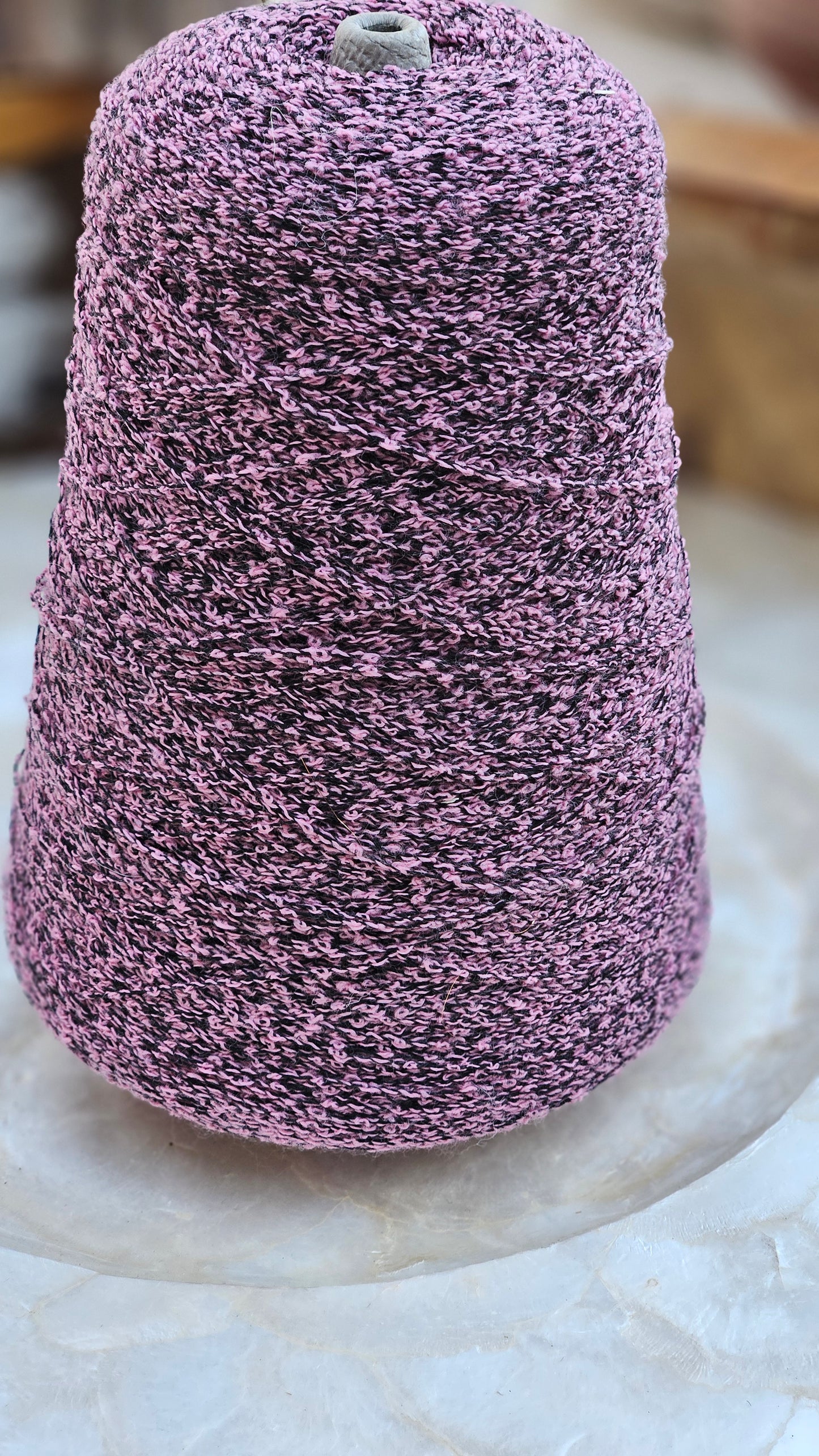 Vintage Punk Pink Cotton Thread Cone - 13 ounces