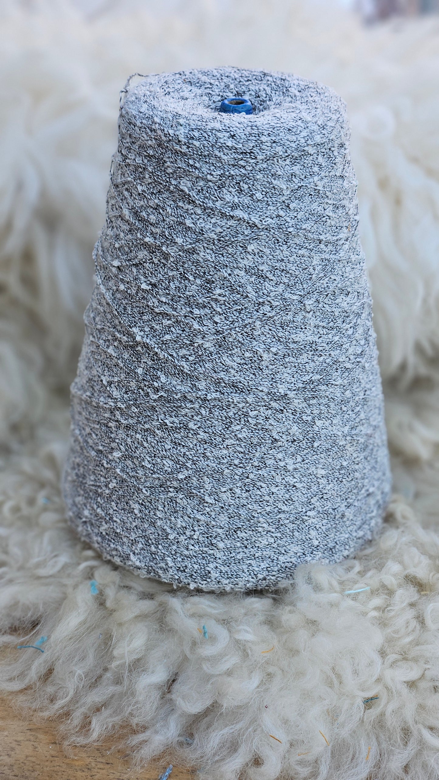 Vintage Slubby Cotton Thread Cone - 12 ounces