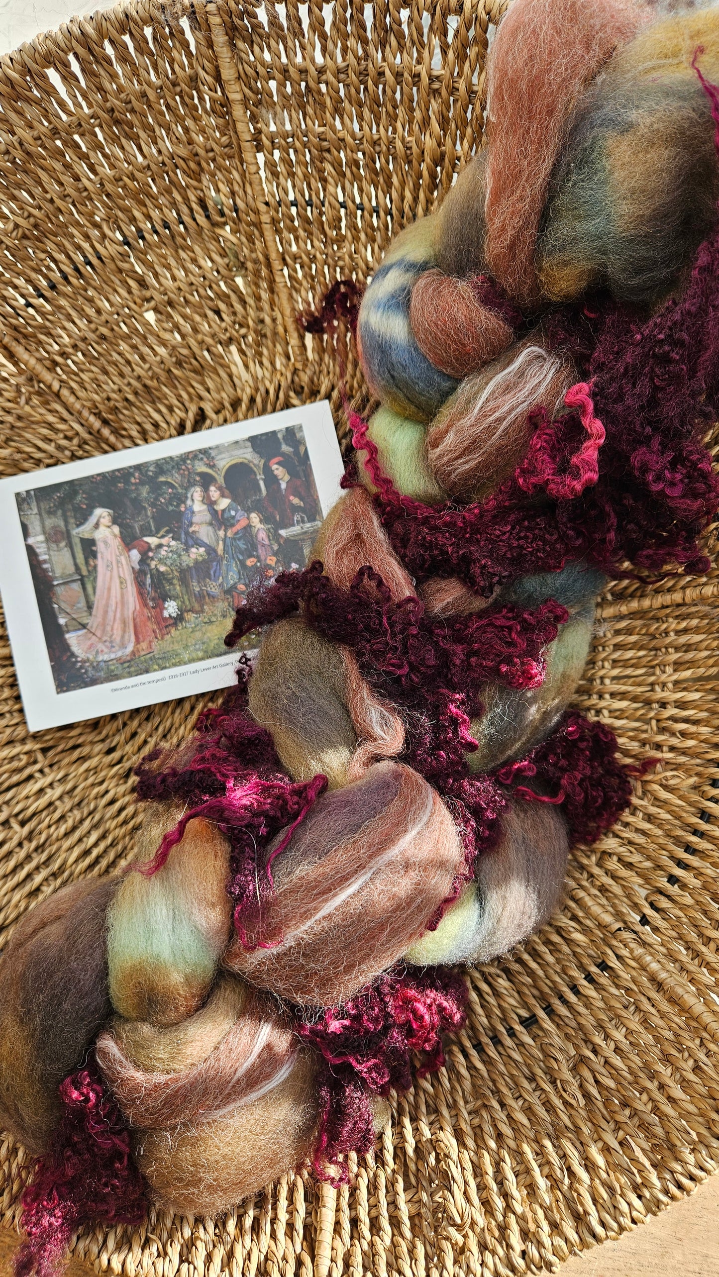 Waterhouse Inspired Signature Art Roving - Miranda and the Tempest Collection 112 - 3.3 oz