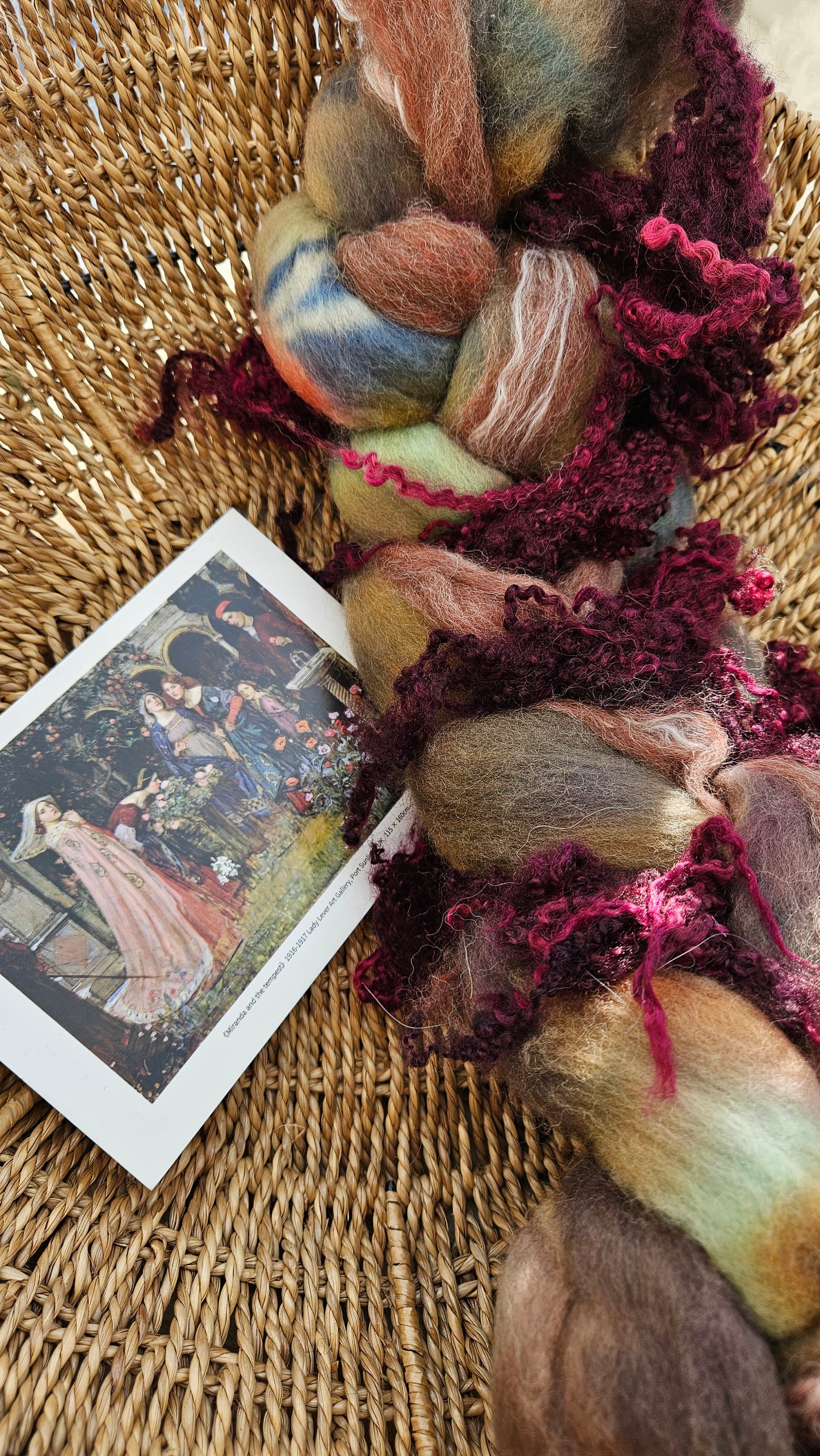 Waterhouse Inspired Signature Art Roving - Miranda and the Tempest Collection 112 - 3.3 oz