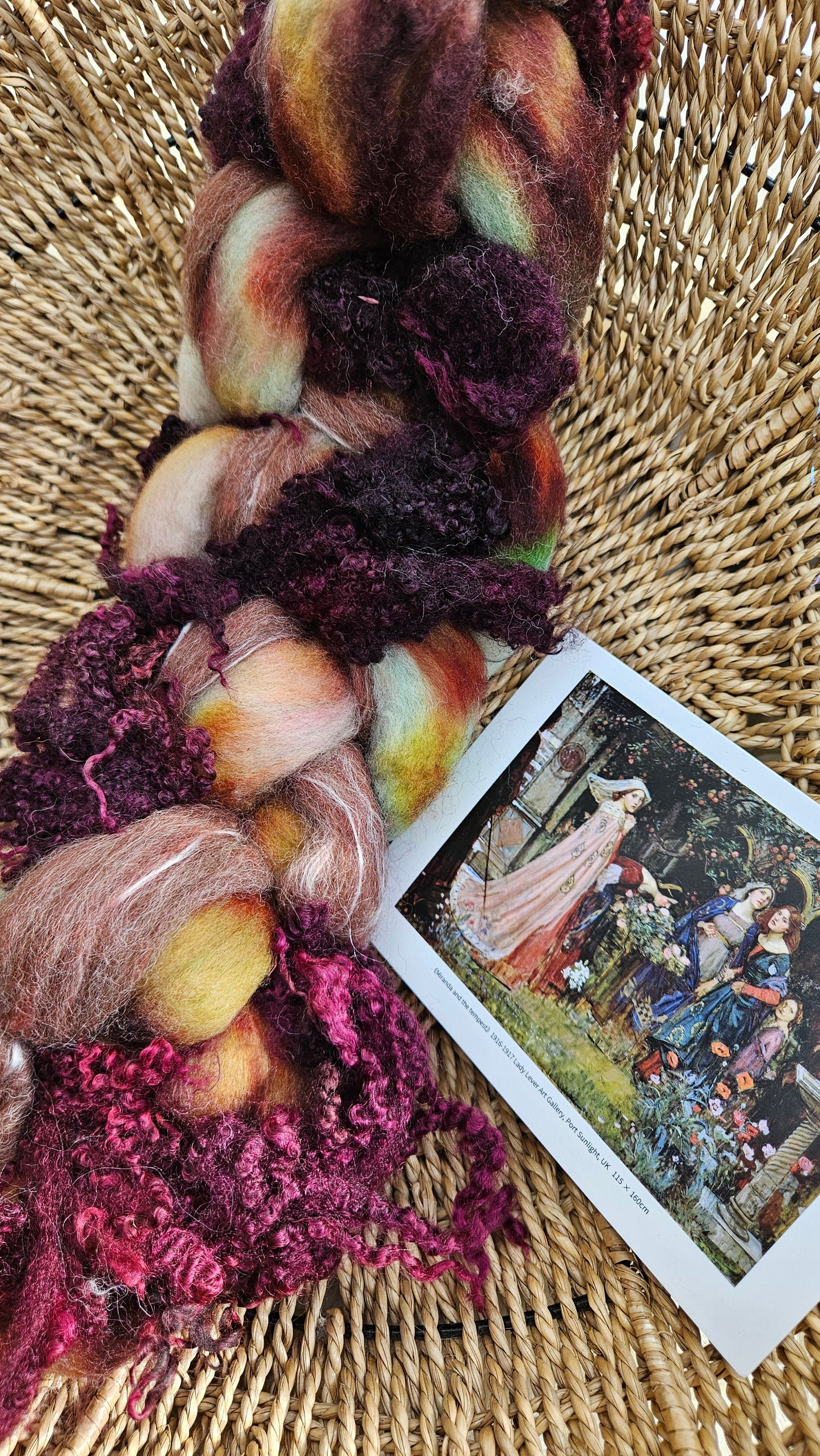 Waterhouse Inspired Signature Art Roving - Miranda and the Tempest Collection 114 - 3.3 oz