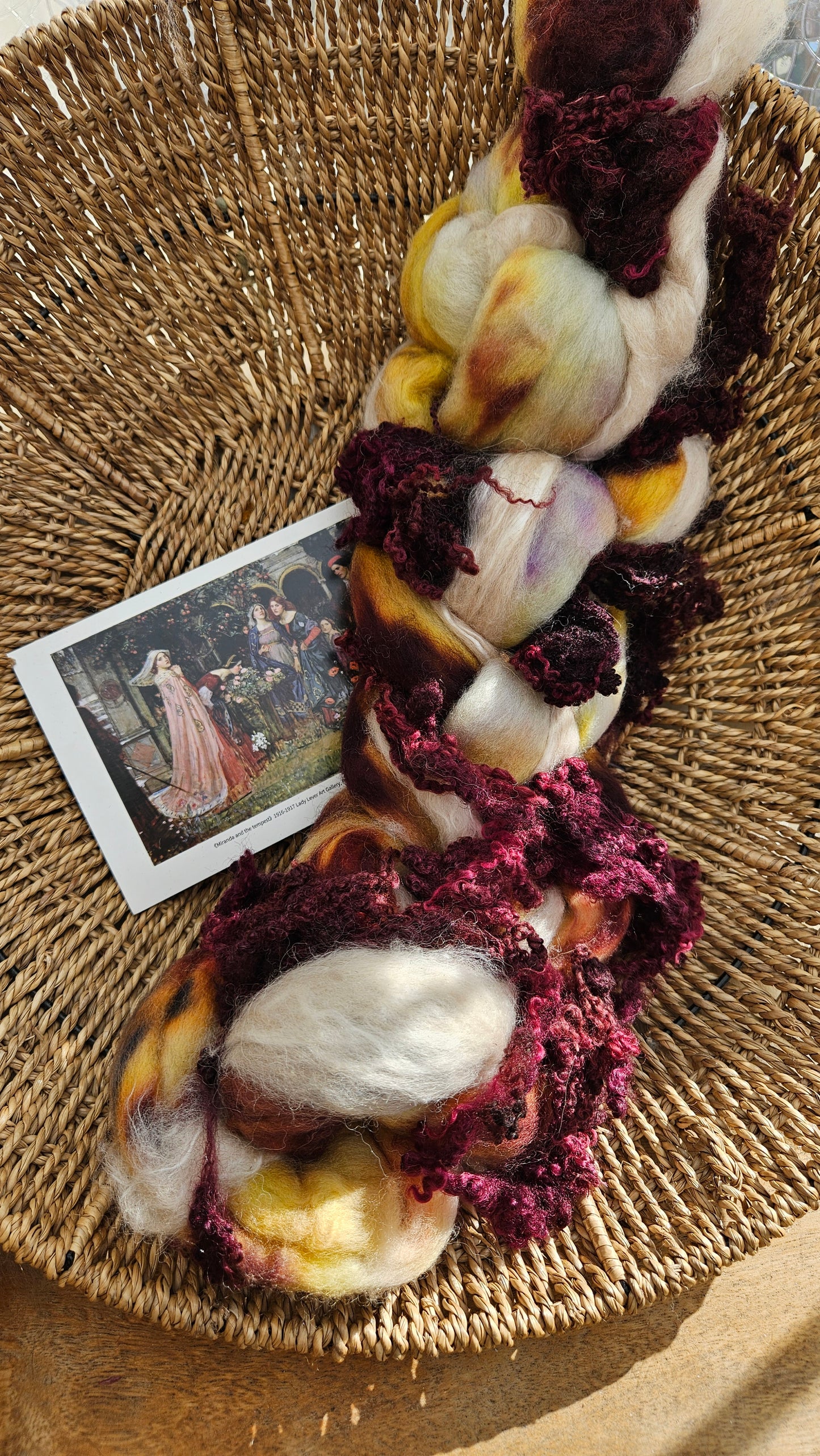 Waterhouse Inspired Signature Art Roving - Miranda and the Tempest Collection 115 - 3.5 oz