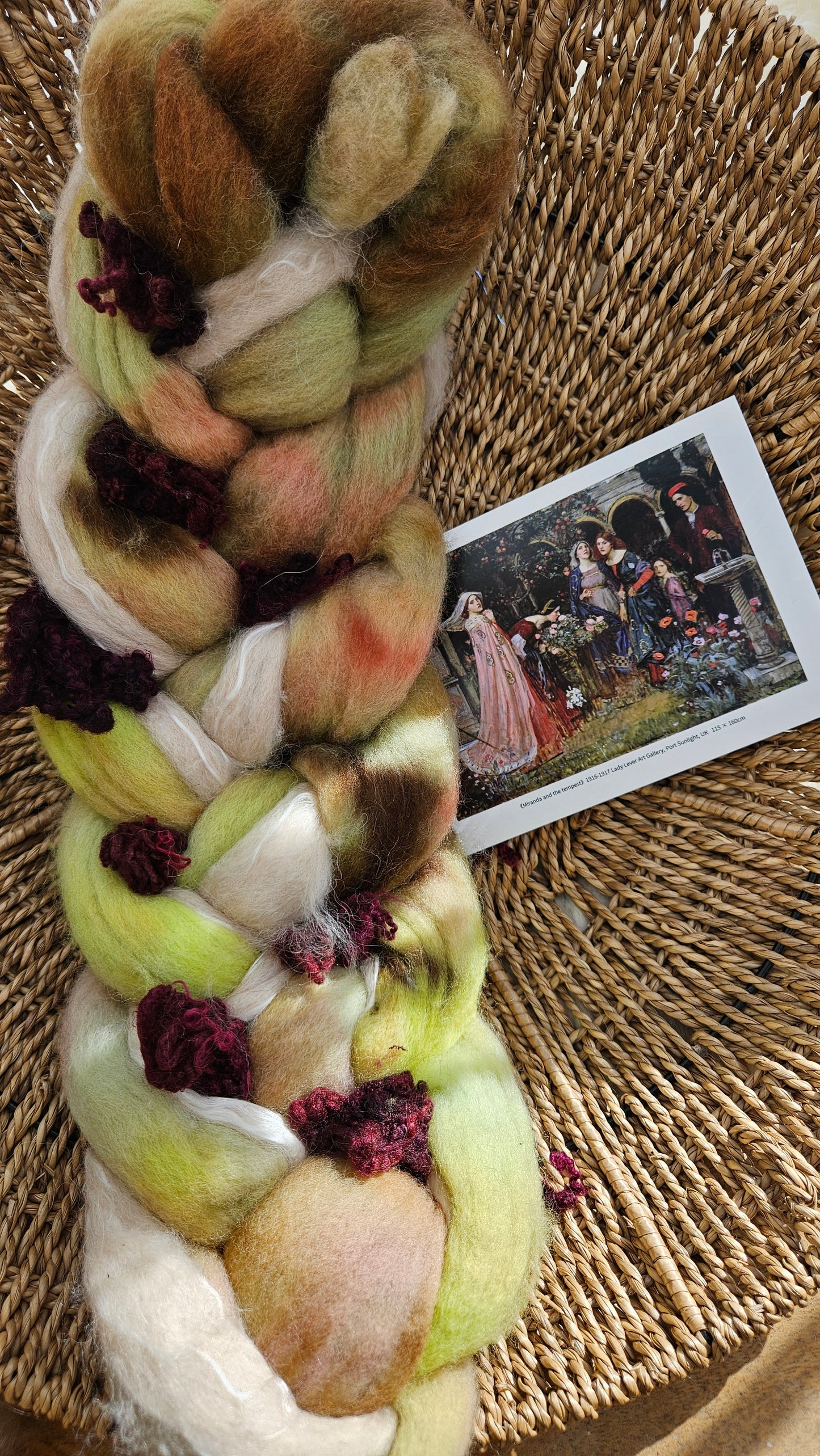 Waterhouse Inspired Signature Art Roving - Miranda and the Tempest Collection 117 - 3.3 oz