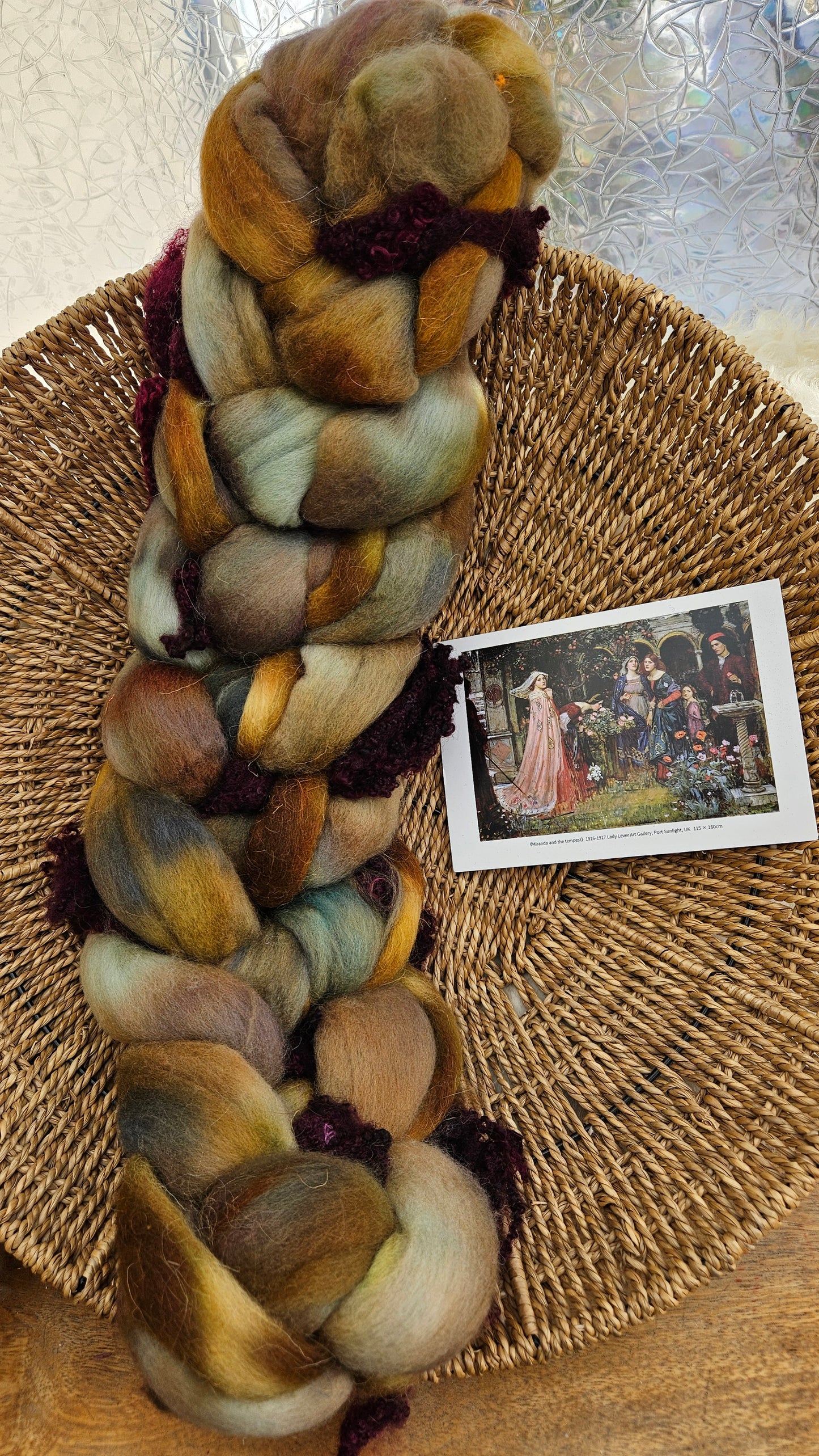 Waterhouse Inspired Signature Art Roving - Miranda and the Tempest Collection 124 - 5.1 oz