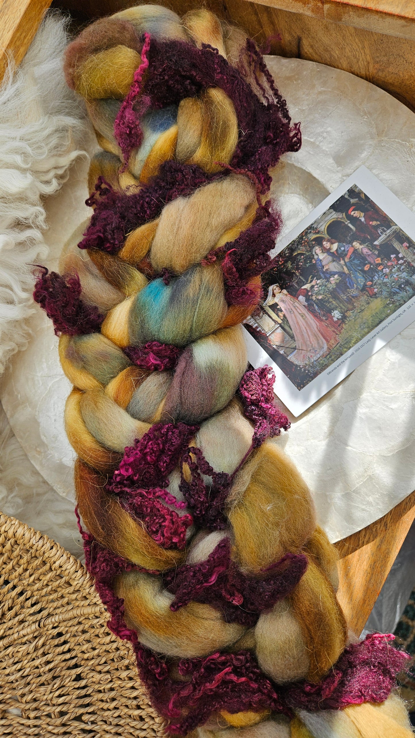 Waterhouse Inspired Signature Art Roving - Miranda and the Tempest Collection 124 - 5.1 oz