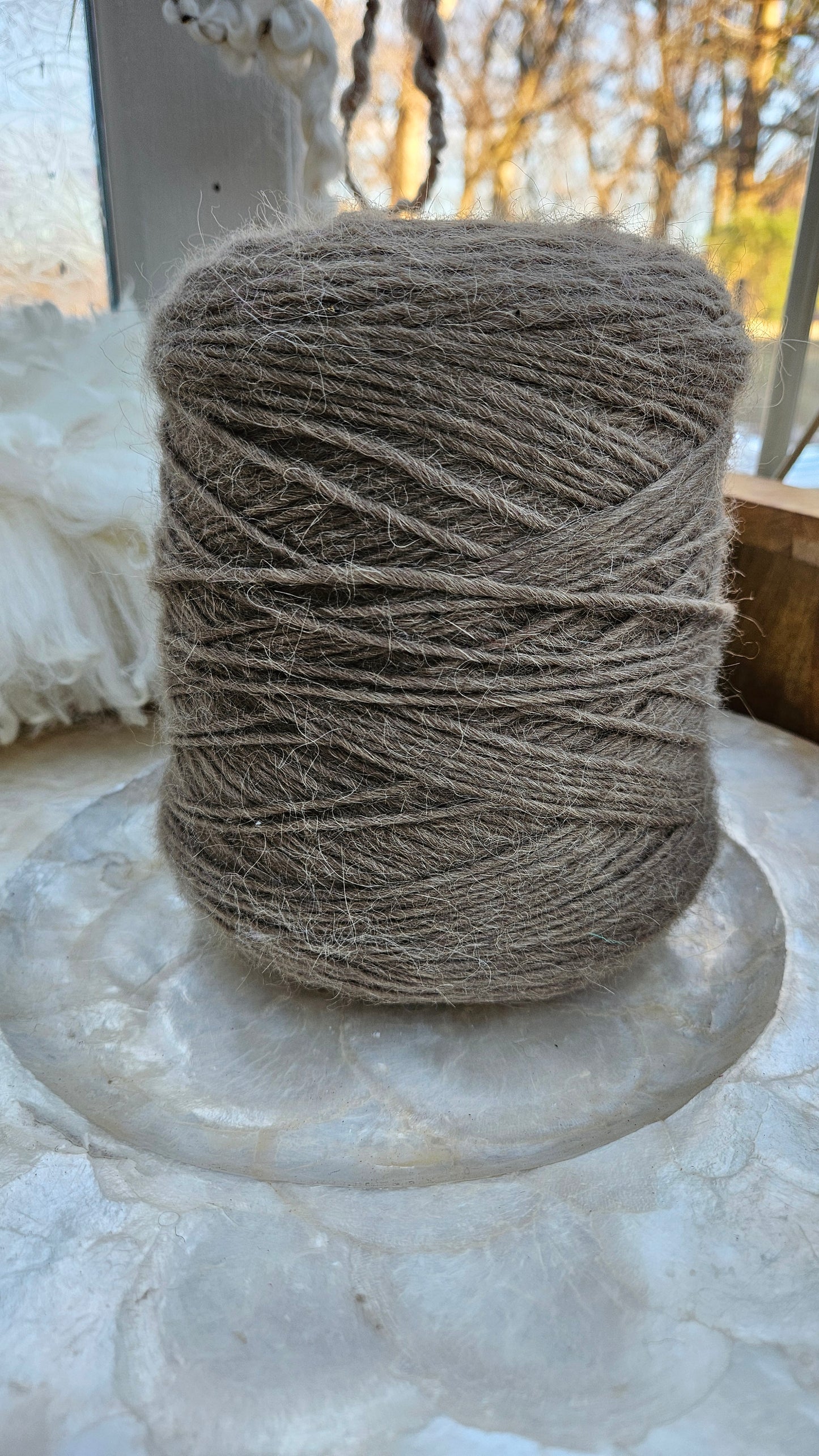 Vintage Mohair Wool Thread Cone - 25 ounces