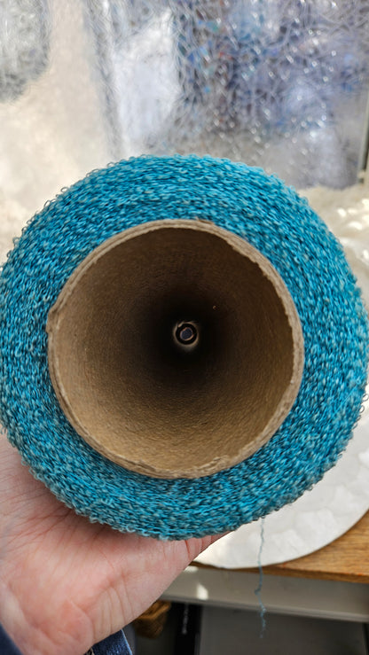 SALE Vintage Wool Cotton Thread Cones - 5 pounds Blue Lagoon