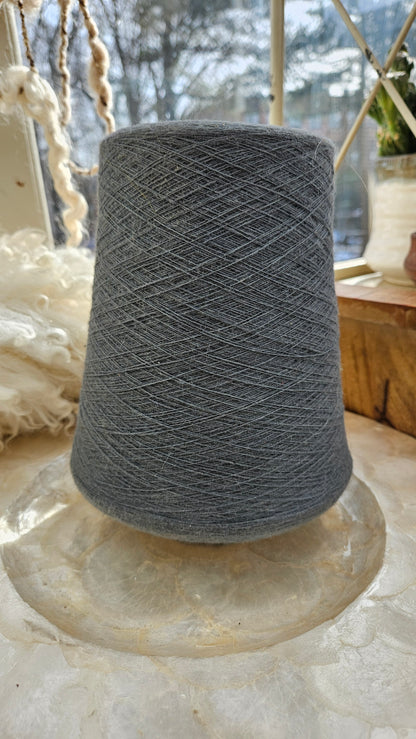 Vintage Dacron Grey Thread Cone - 26 ounces