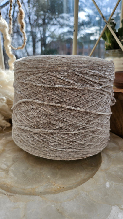 Vintage Poly Chenille Thread Cone - 2+ pounds