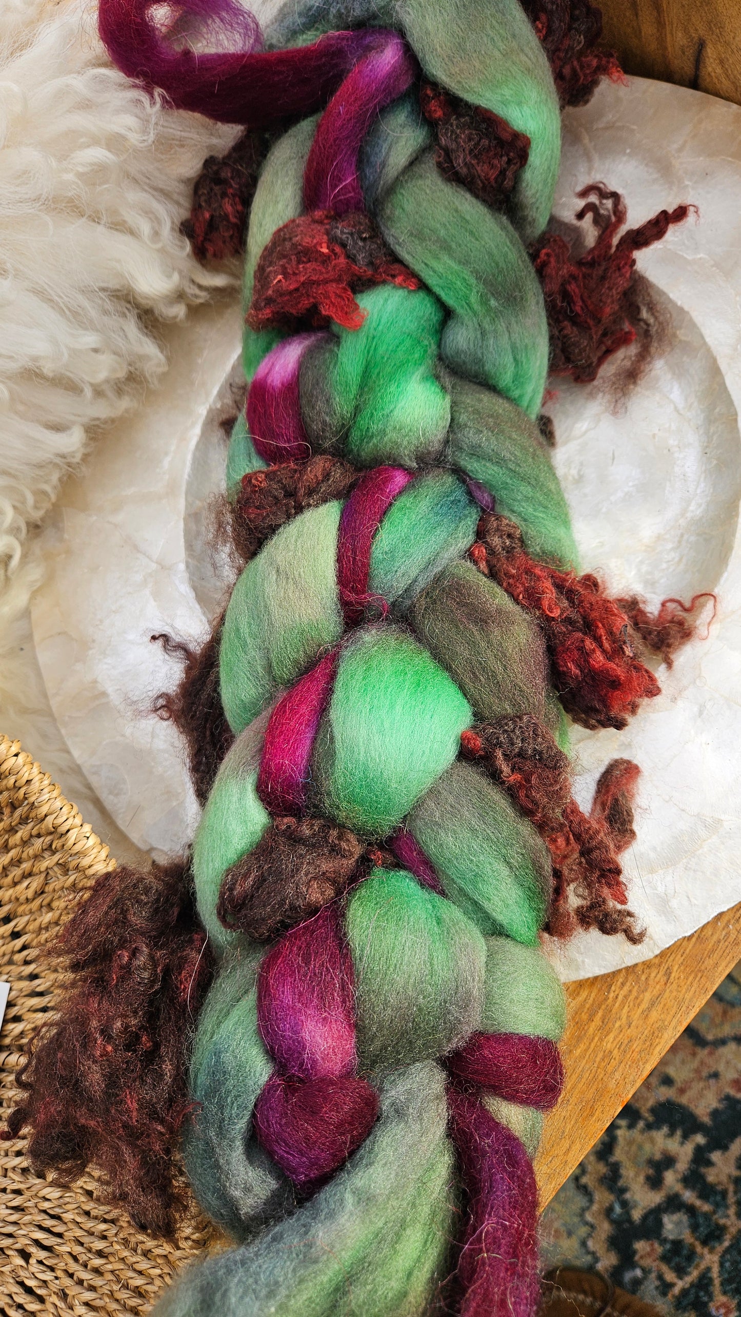 Waterhouse Inspired Signature Art Roving - Gathering Almond Blossoms Collection 105 - 4.5 oz