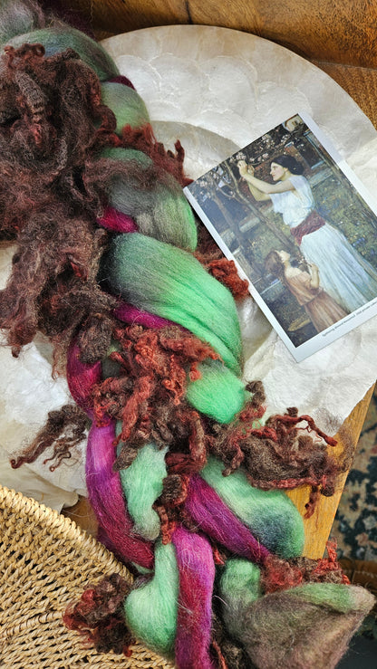 Waterhouse Inspired Signature Art Roving - Gathering Almond Blossoms Collection 105 - 4.5 oz