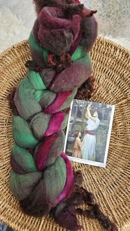 Waterhouse Inspired Signature Art Roving - Gathering Almond Blossoms Collection 108 - 3.8 oz