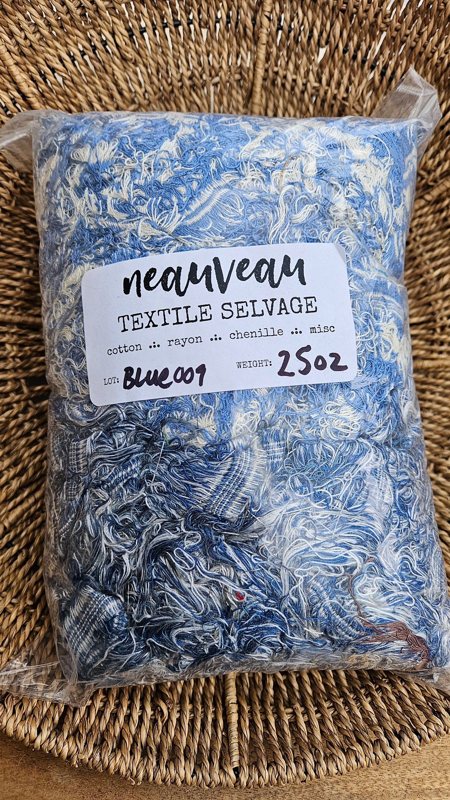 Weaving Selvage 25 oz - BLUE 009