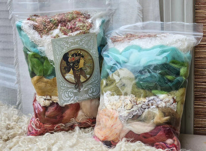 ALPHONSE MUCHA Inspired Fiber Artist Wool and Texture Palette - 8 ounces (WAFA)