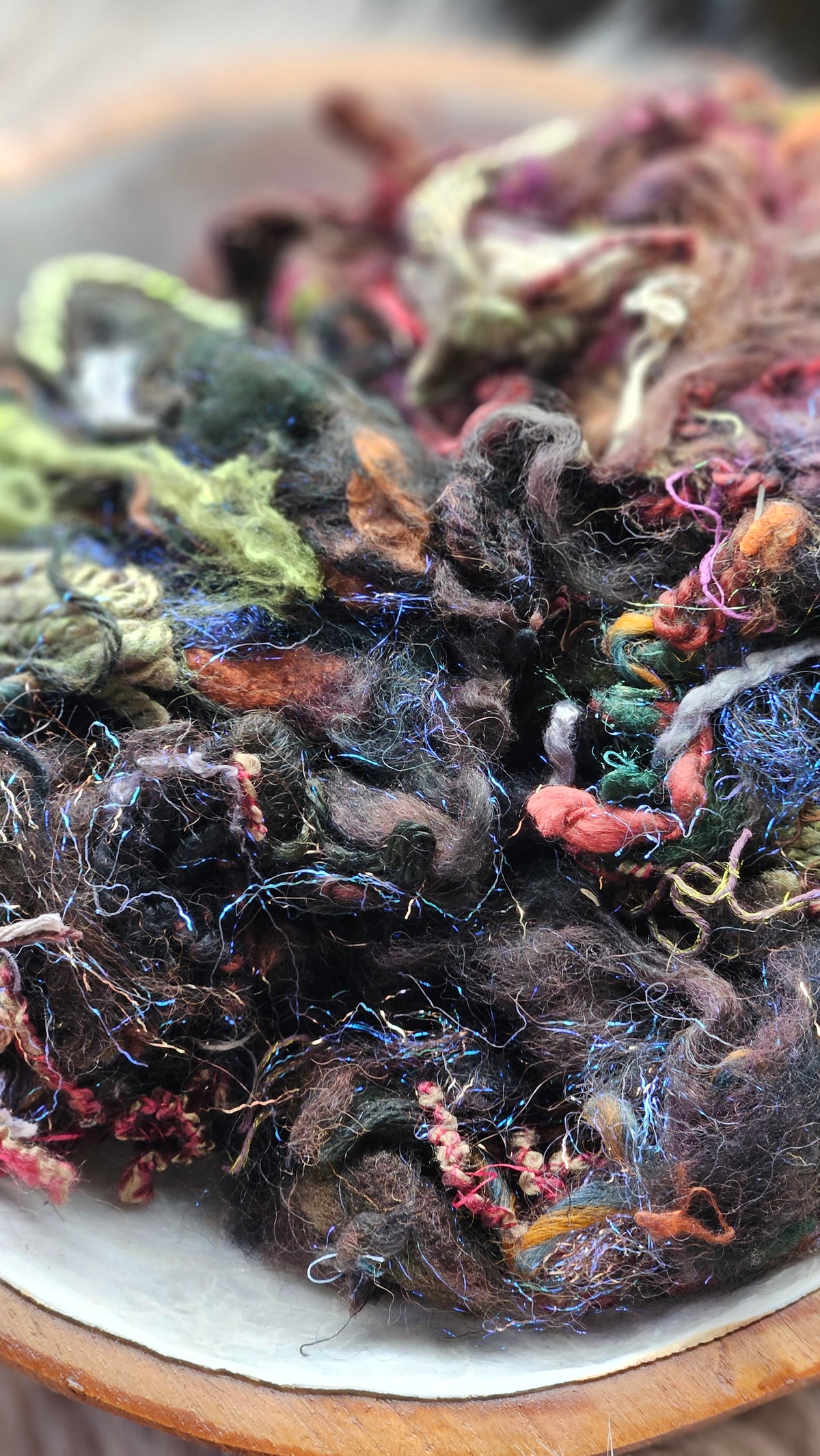 Forgotten Grace - hand-dyed wool alpaca bamboo texture blend - 4 ounces | 114 grams