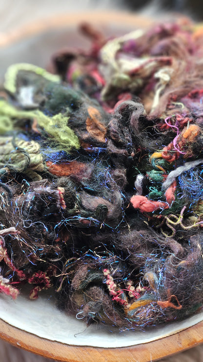 Forgotten Grace - fiber texture blend for art yarn spinning & felting - 4 ounces | 114 grams
