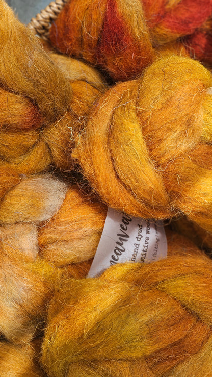 Hearthside - primitive wool roving for felting & blending - 2 ounces | 57 grams