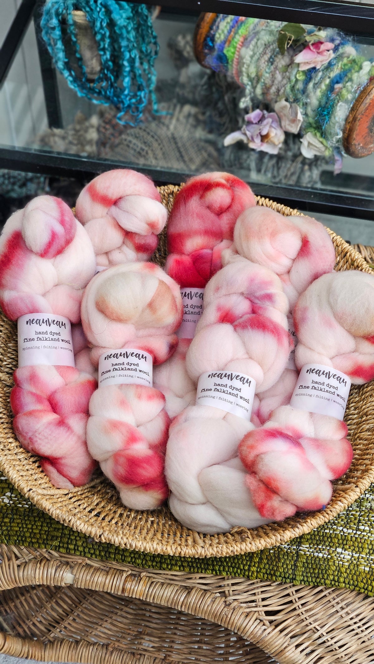 Shenandoah - hand dyed fine wool roving for felting and blending - 2 ounces | 57 grams
