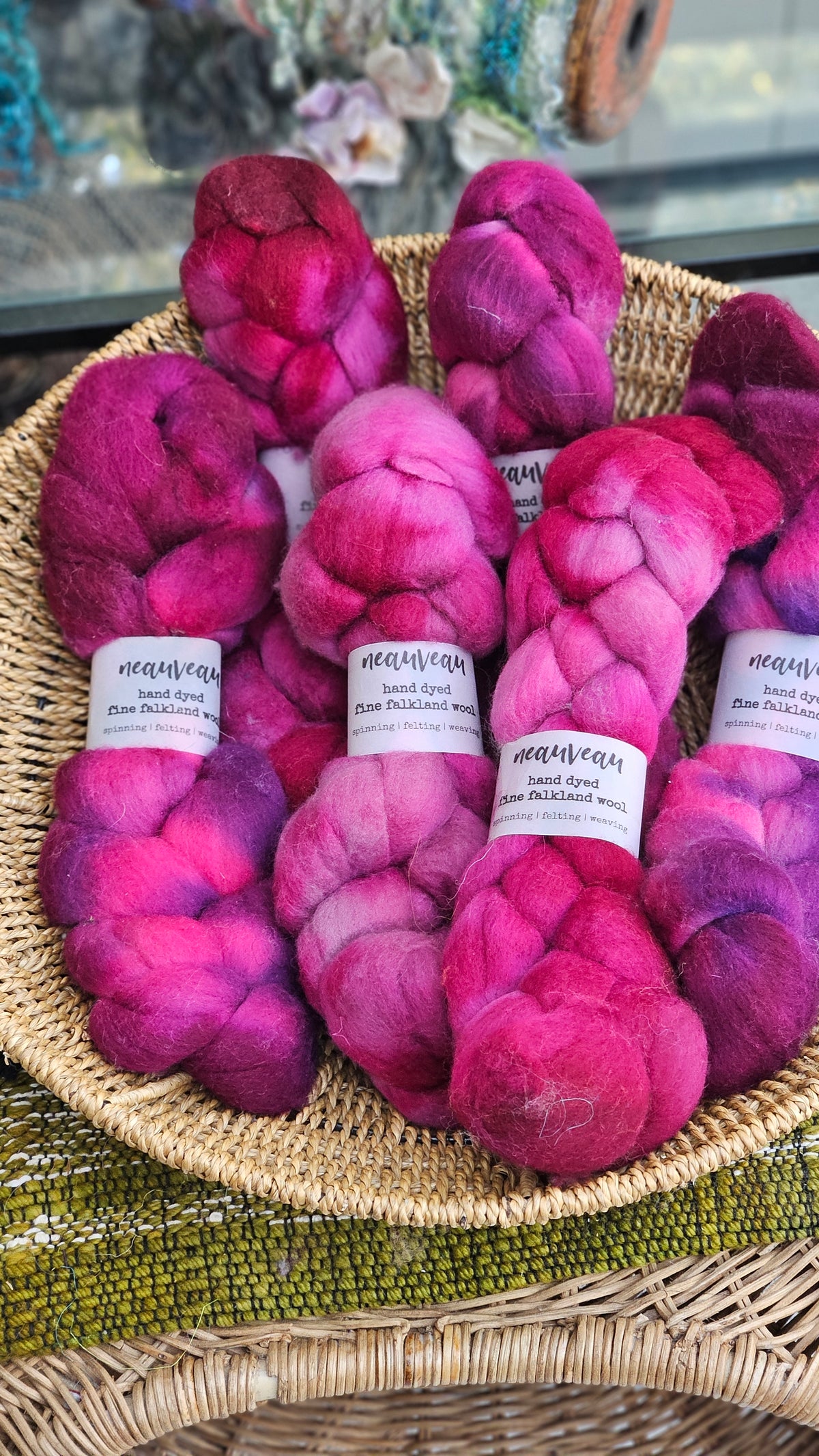 Lassen - hand dyed fine wool roving for felting and blending - 2 ounces | 57 grams