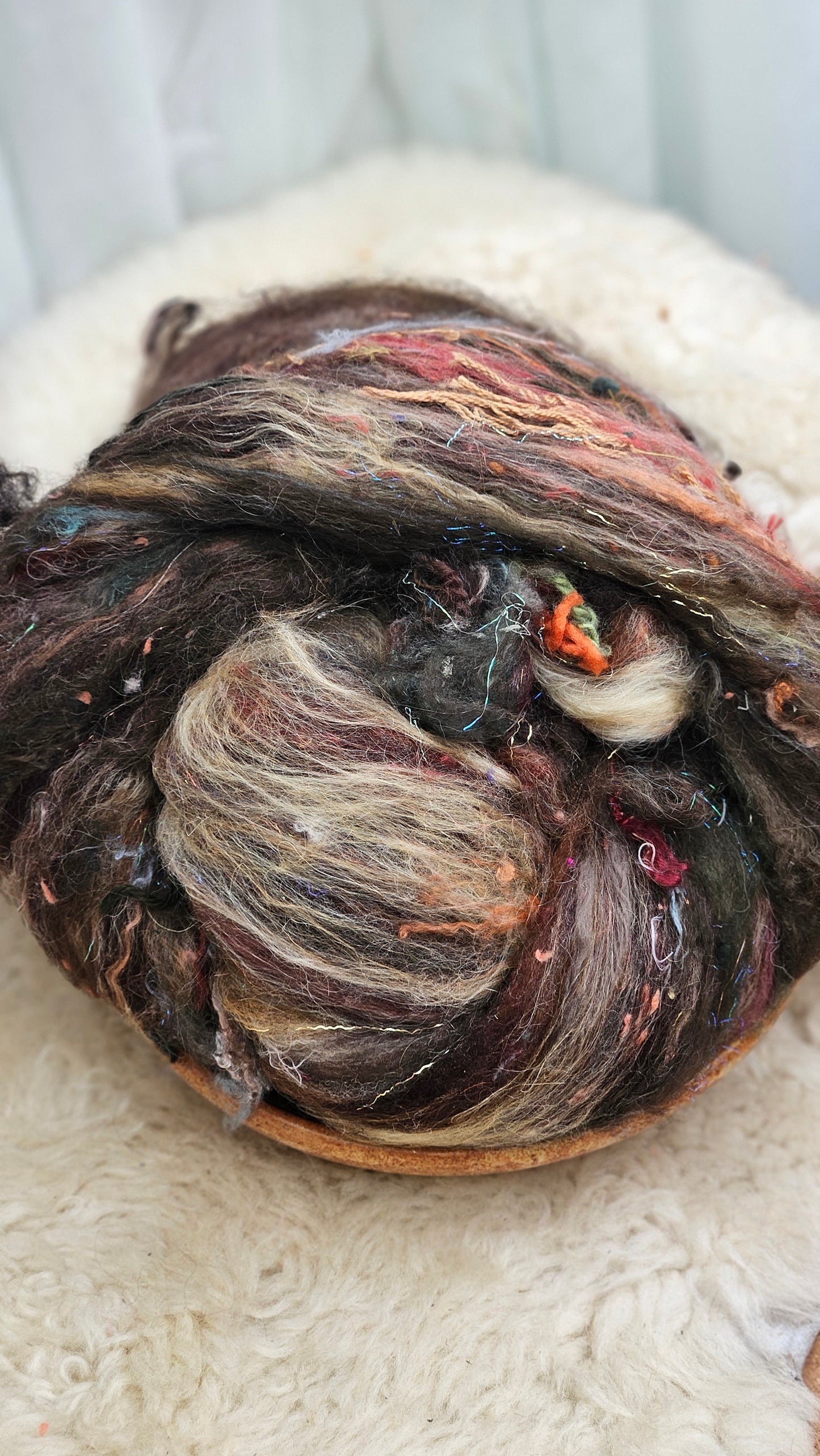 Luxe Layered Textured XL Art Batt - 210 - 4.5 ounces | 128 grams