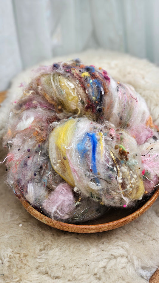 Luxe Layered Textured XL Art Batt - 224 - 3.5 ounces | 99 grams