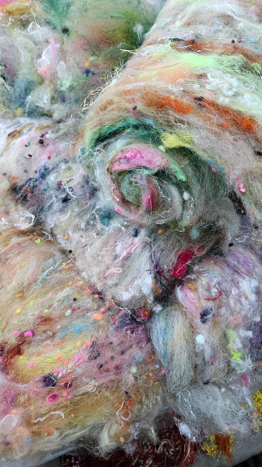 Mystery Luxe Layered Textured Art Batt - 2 ounces | 57 grams