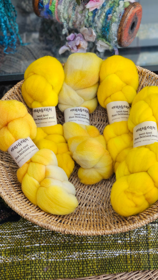 Zion - hand dyed fine wool roving for felting and blending - 2 ounces | 57 grams