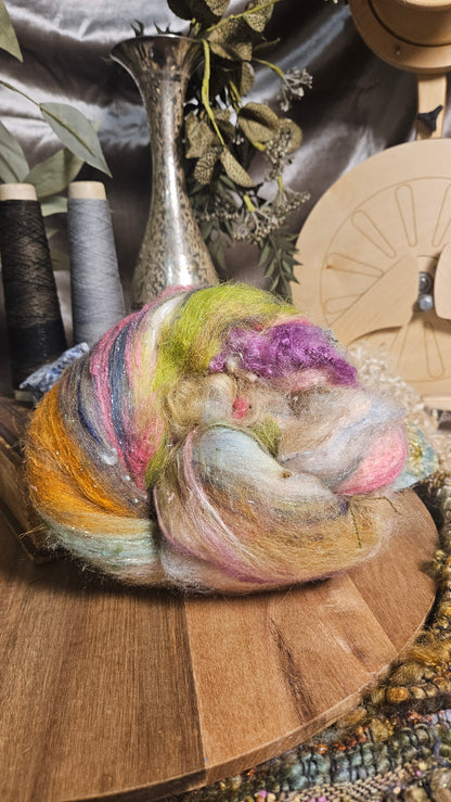 Shaniko Wool Silk Flax Neauveau Art Batt 3009 - 2 oz | 57 g