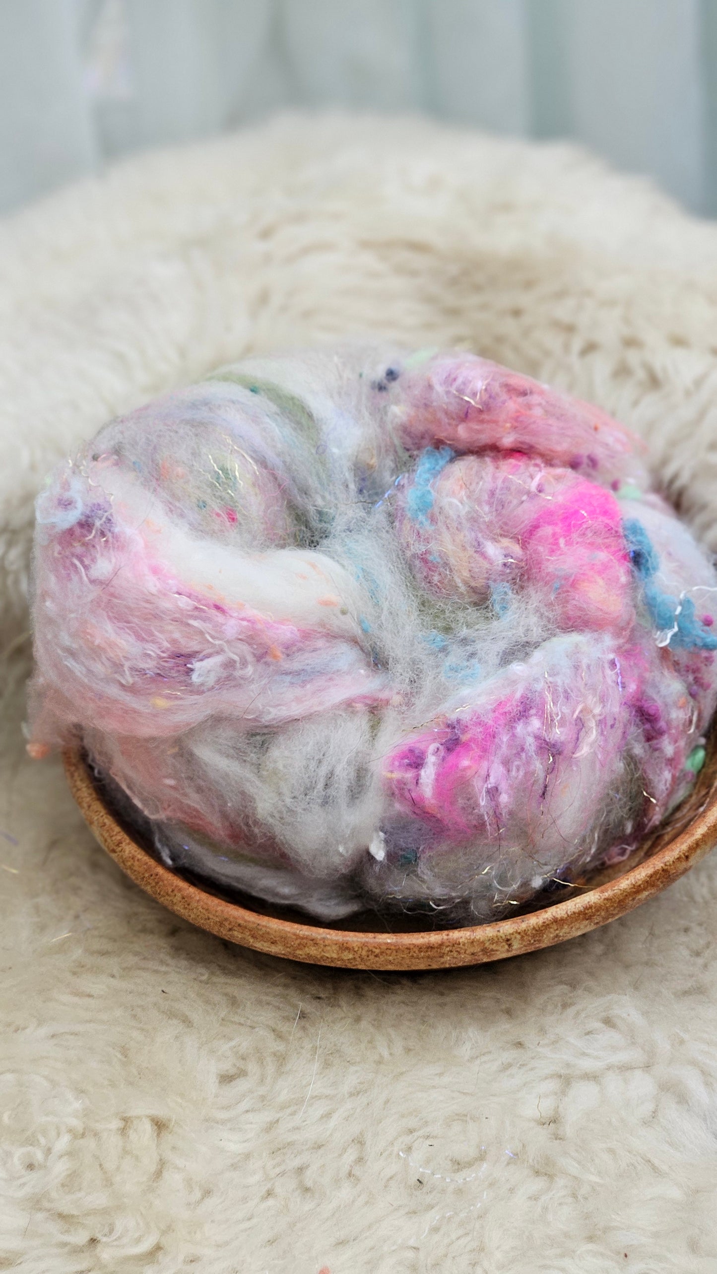 Luxe Layered Textured Art Batt - 019- 2 ounces | 57 grams