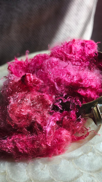 ERYTHRITE - eucalyptus crimp fiber for spinning, blending & felting - 2 oz | 57 g