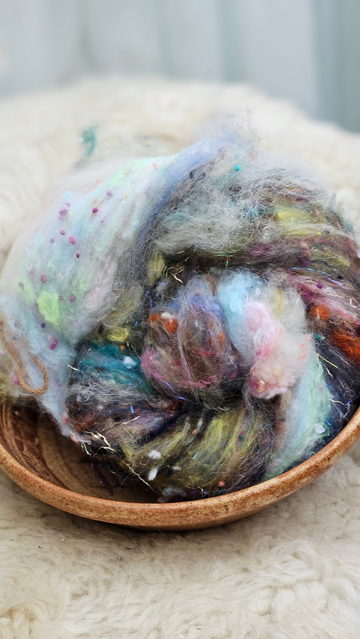 Luxe Layered Textured Art Batt - 027 - 2 ounces | 57 grams