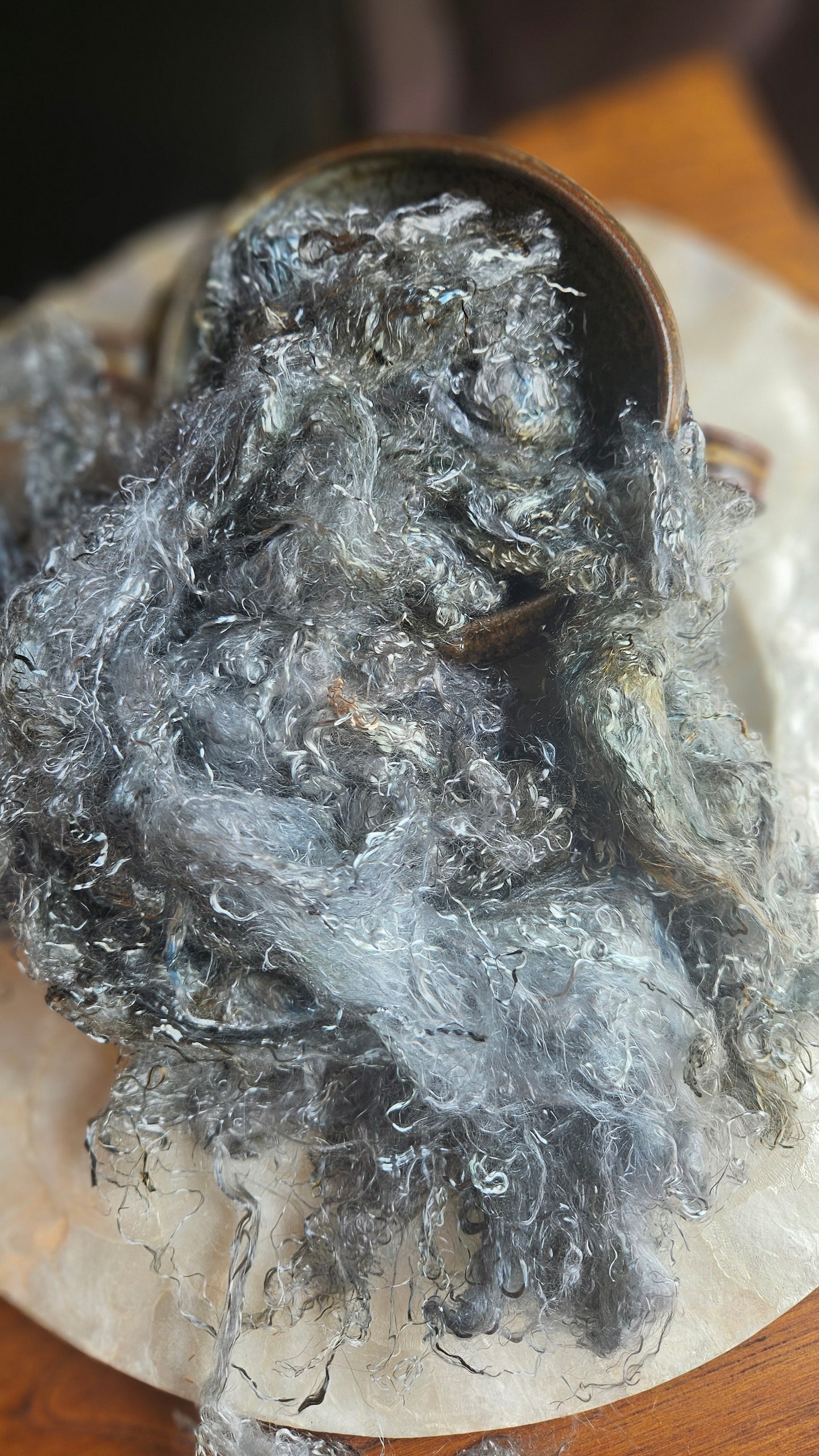 ILVAITE - hand-dyed eucalyptus crimp faux-silk for art yarn embellishing, fiber blending, felting, and papermaking - 2 oz | 57 g